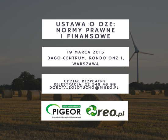 konferencja ustawa oze pigeor