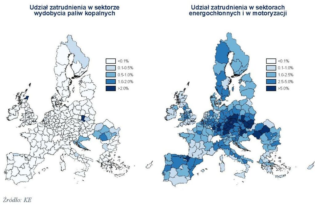 Zatrudnienie w sektorach narażonych na zmiany mapa zatrudnienie 2