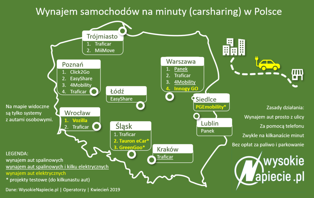 carsharing w polsce 2019 04 mapa2