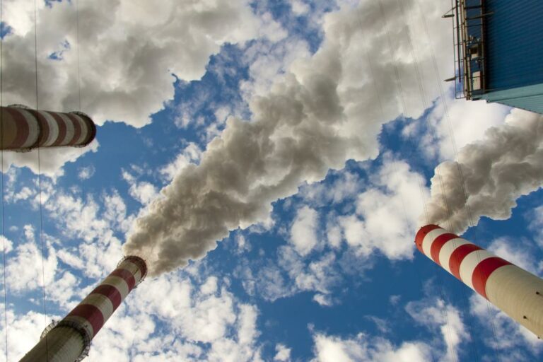 Big pollution in polish coal power plant.