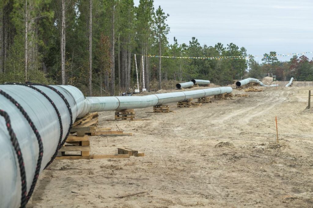 New natural gas pipeline construction,Gilchrist County Florida