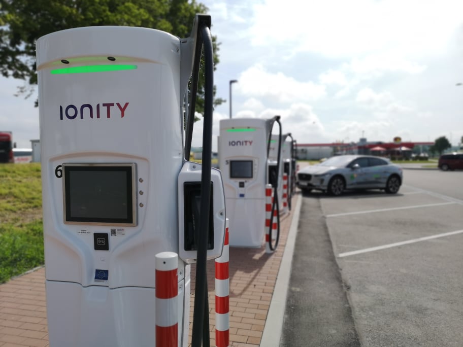 ionity mapa stacji ladowania ev