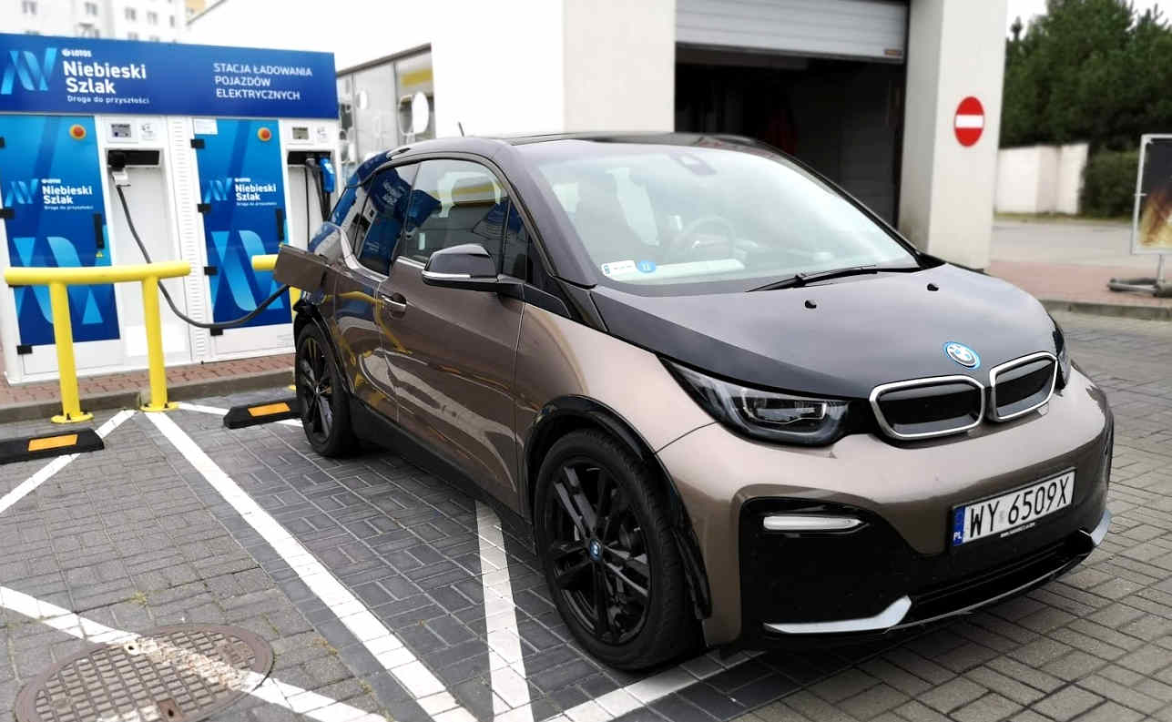 bmw i3s lotos niebieski szlak ev