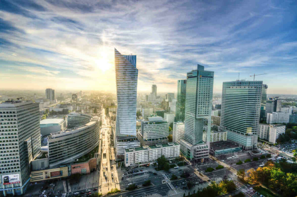 warszawa miasto rynek budynki