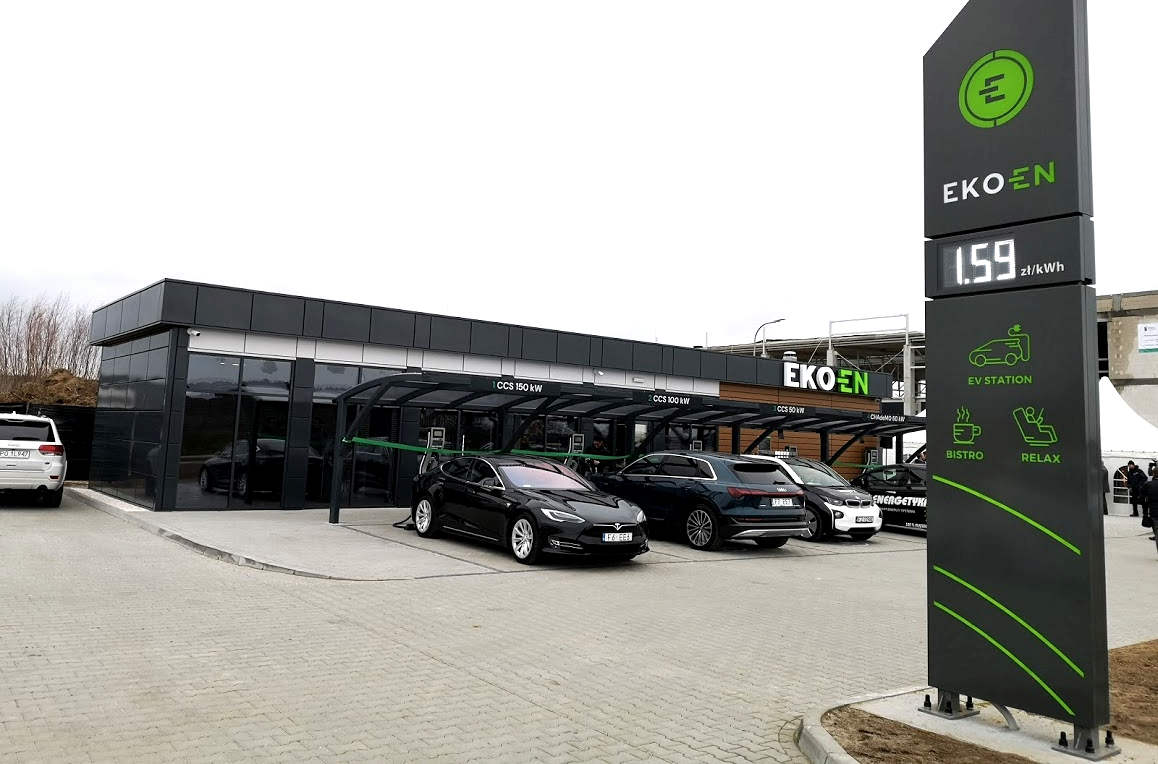 stacja ladowania elektrycznych ekoen ev ceny