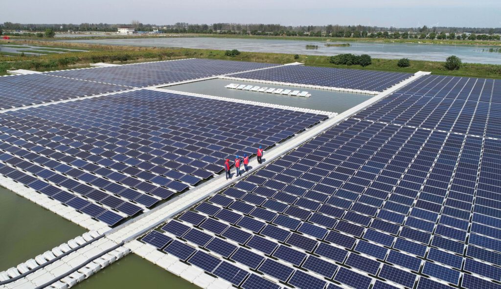 Floating solar energy farm put into use in east China’s Anhui