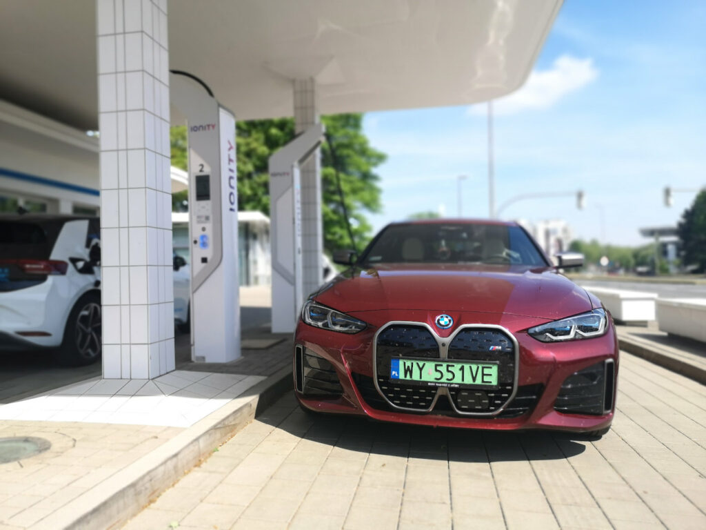 bmw i4 front ionity wolfsburg ev charging