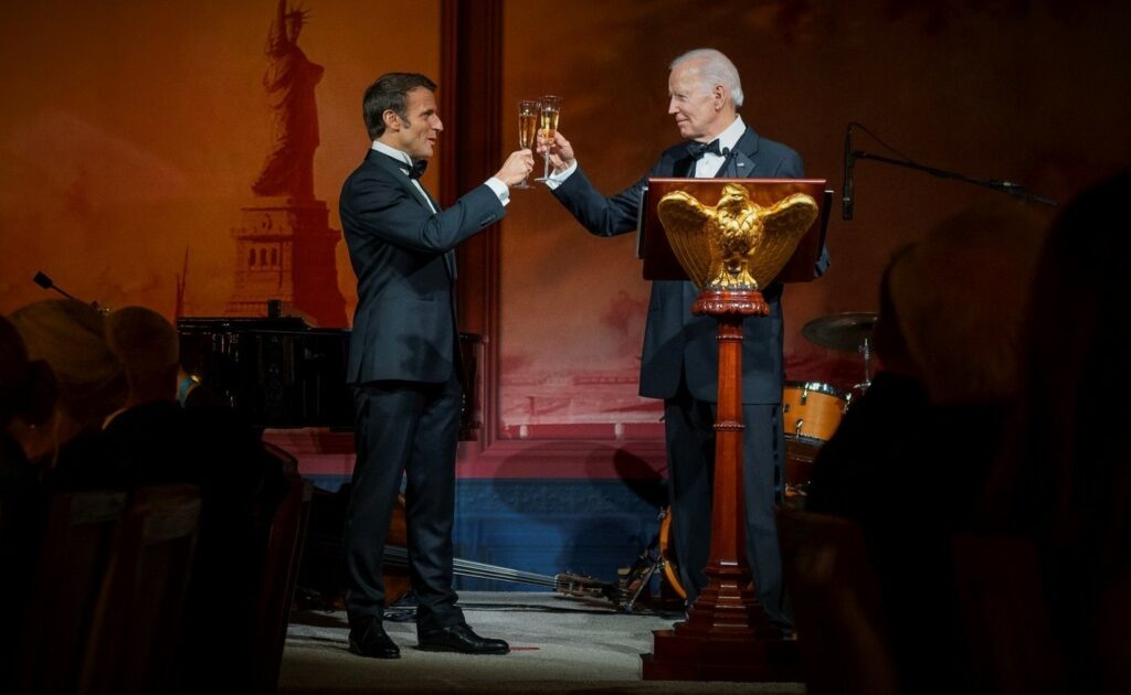 Biden Macron fot The White House