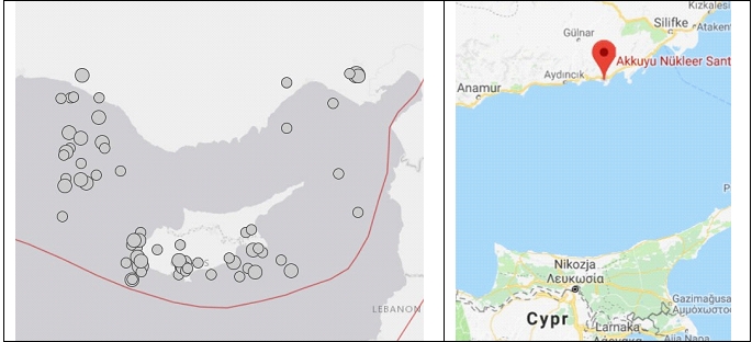 turcja akkuyu mapa