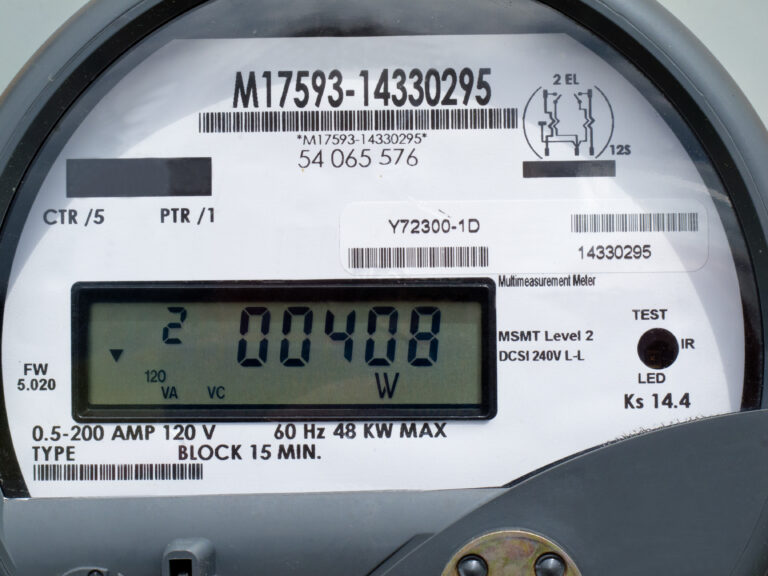 LCD display of smart grid power supply meter