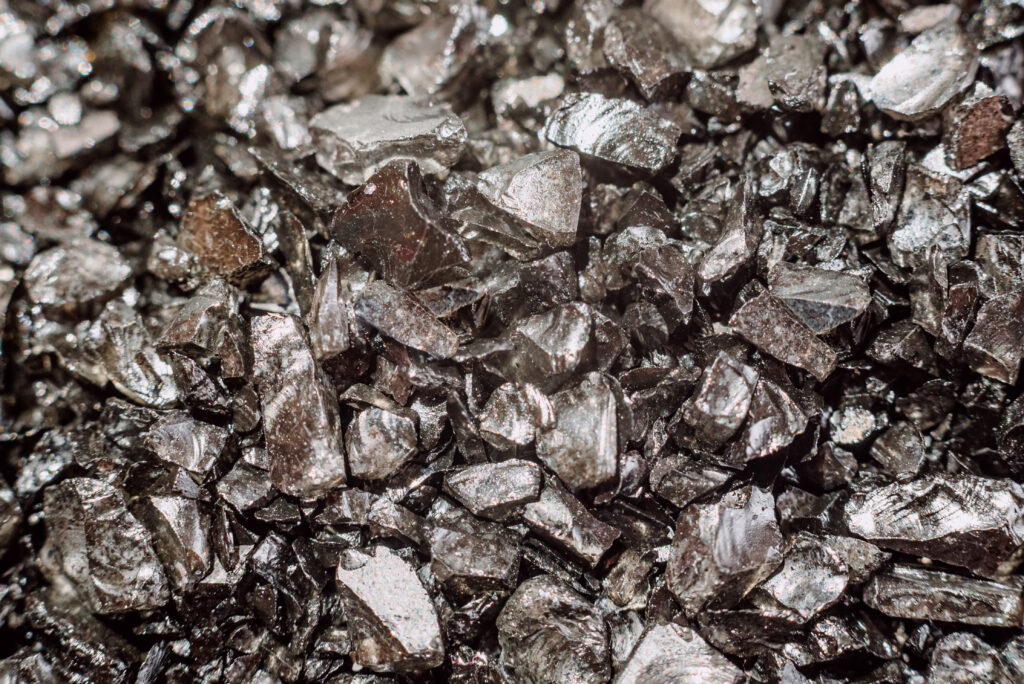 Rare-earth metal such as germanium crystals are used by the tech
