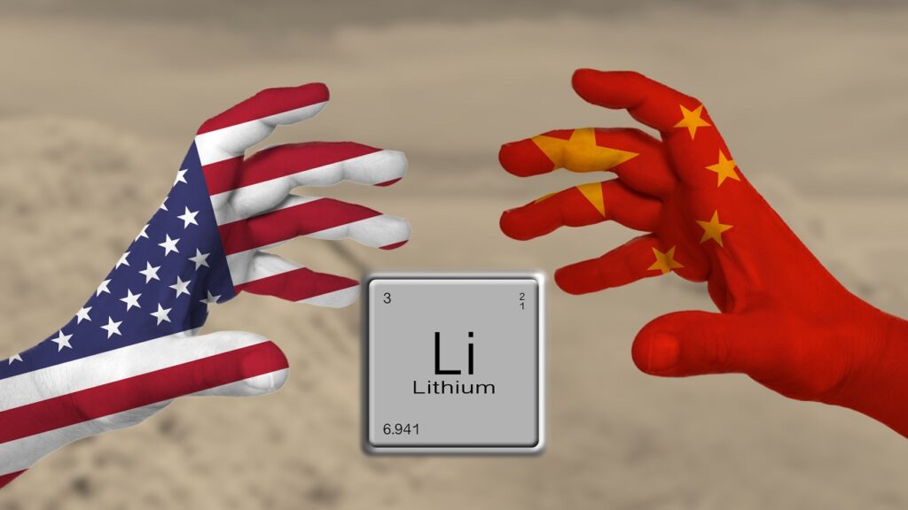 China and america are trying to get their hands on lithium reserves