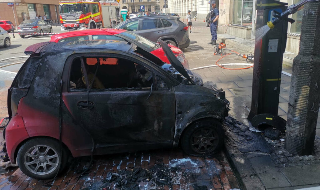 pozar elektryczny km psp warszawa 2023