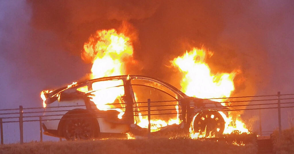 pozar tesla a1 22 06 2023 osp wielkie stwolno