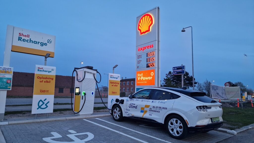 shell recharge ford mustang mach e