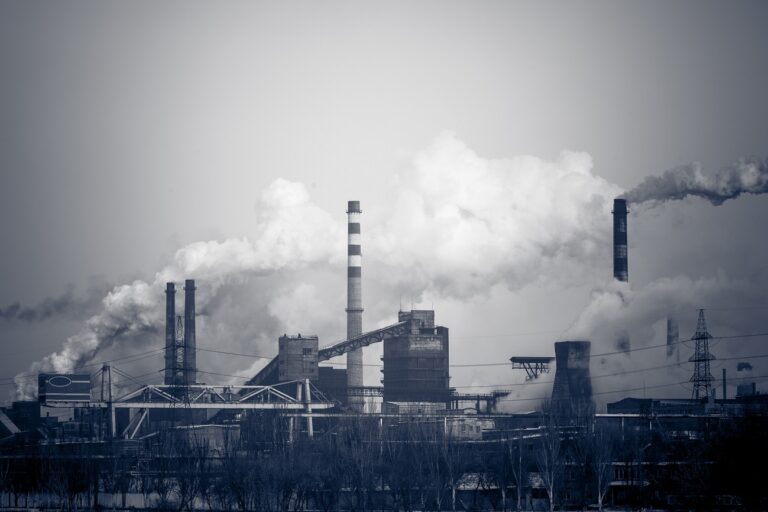 Heavy industry air pollution image