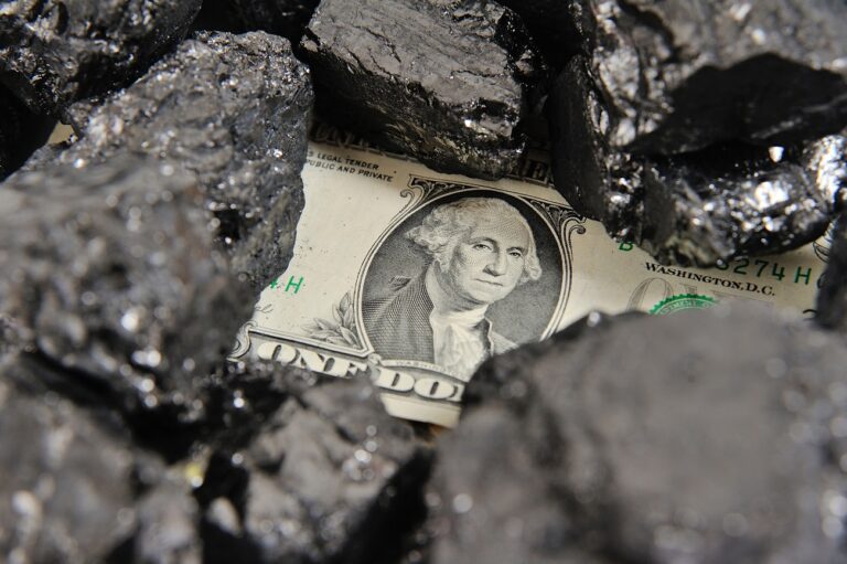 Coal price in dollar terms