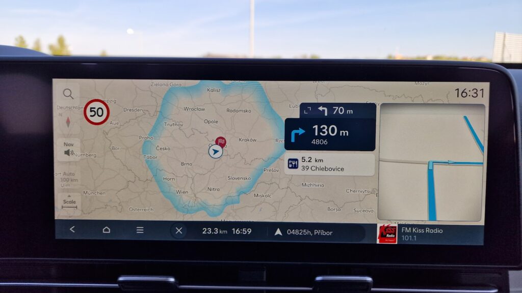 kona electric map