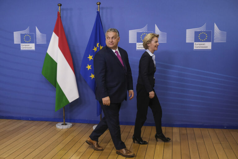 Hungary’s Prime Minister Orban visits EU Commission in Brussels,