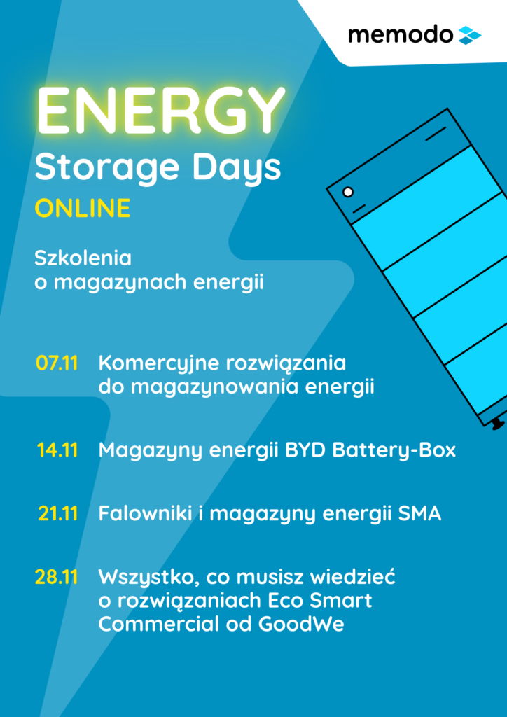 memodo energy storage days gram w zielone listopadowe rozpiska