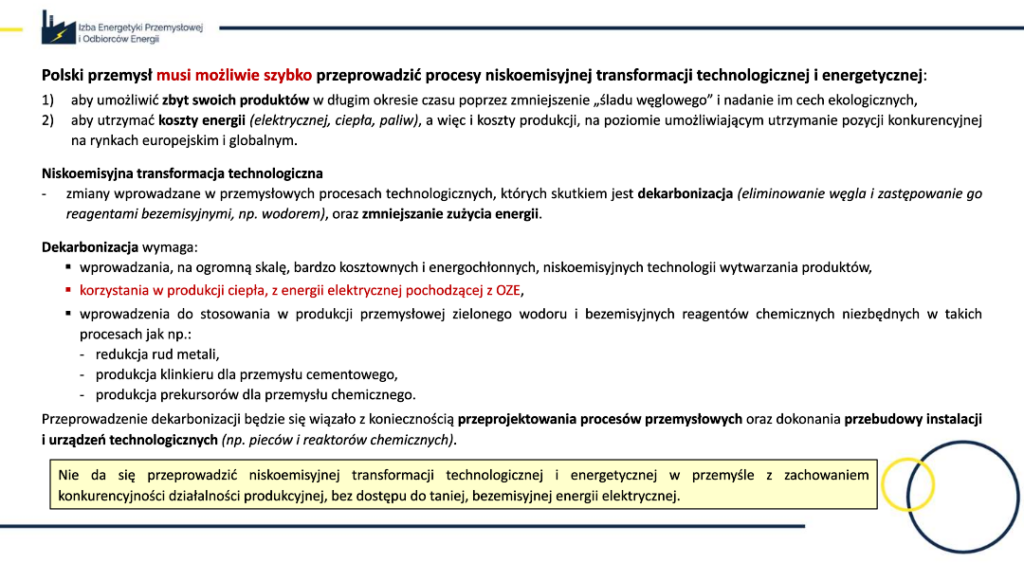 Przemysł OZE potrzeby fot IEPiOE