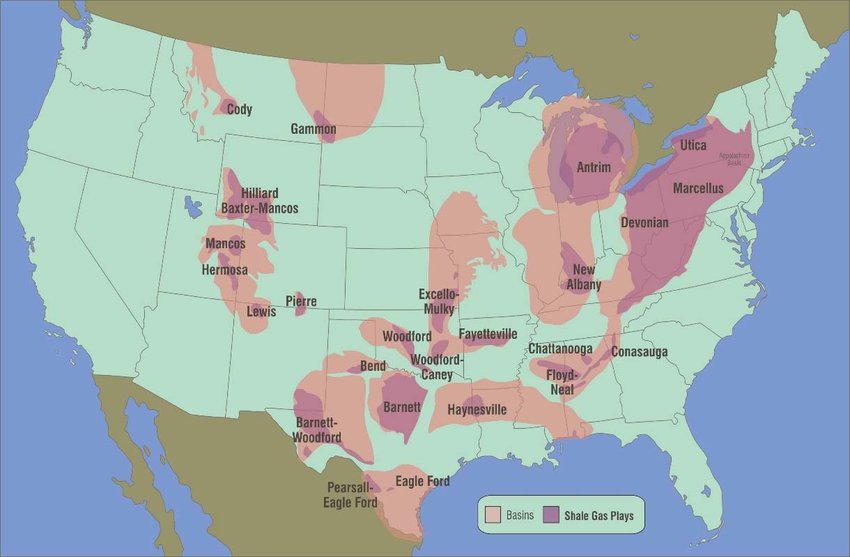 gaz zloza usa
