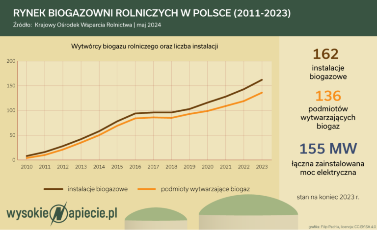 RYNEK BIOGAZOWNI ROLNICZYCH W POLSCE 2010 2023