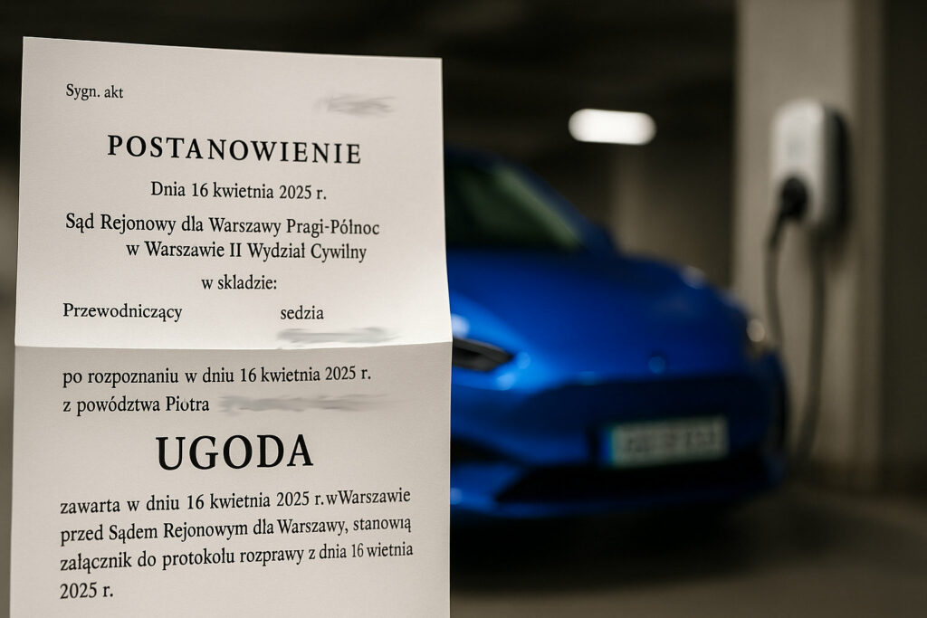 stacja ladowania elektrycznych garaz wspolnota wyrok sadu