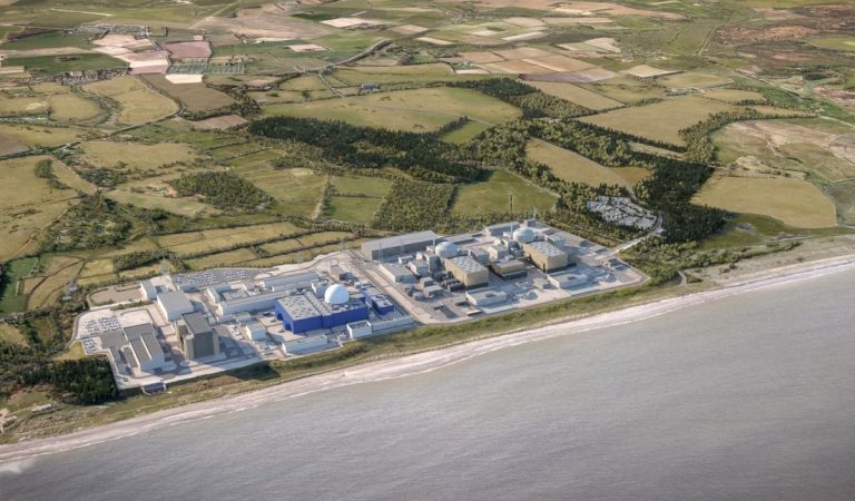 Wizualizacja elektrowni jądrowej Sizewell C. Fot. mat. prac.