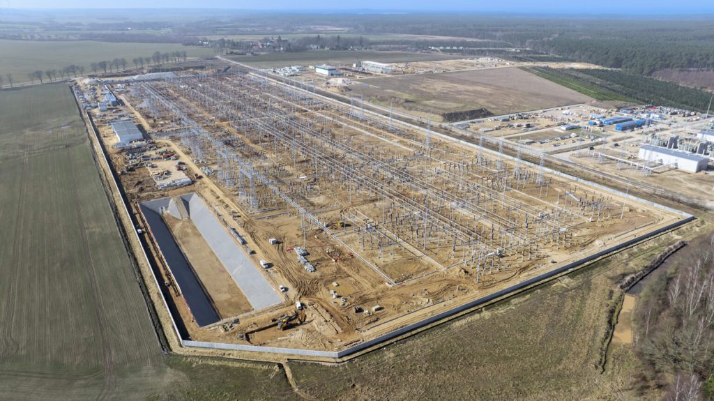 Budowa stacji elektroenergetycznej Choczewo Fot PSE