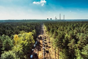 Budowa gazociągu Raciborz – Oświecim, fragment w okolicach Rybnika. Fot. Gaz-System