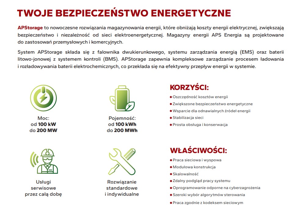 Rys  1 APStorage wlaściwosci korzysci