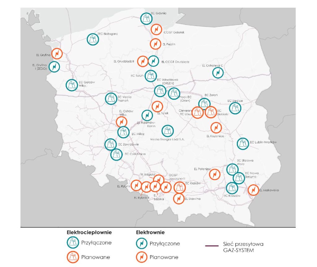 Planowane przyłączenia do gazociągów przesyłowych Fot Gaz System