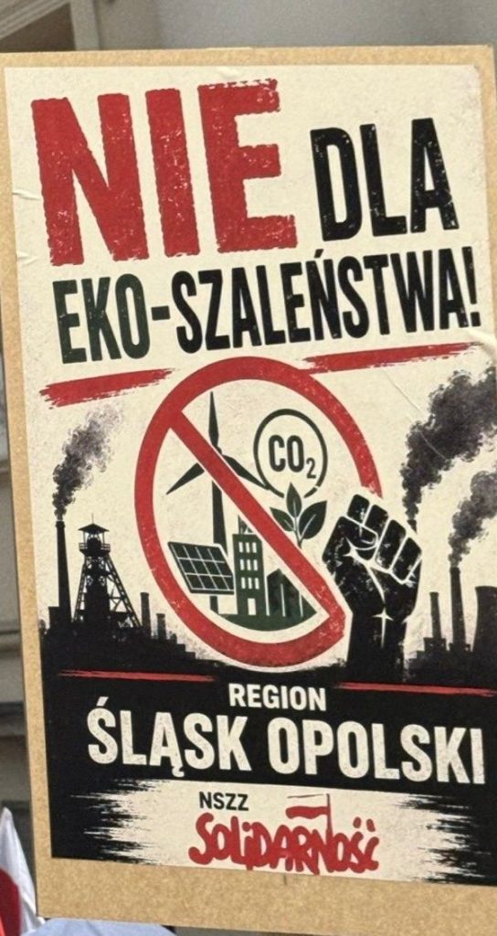 plakat popierający referendum "Solidarność"